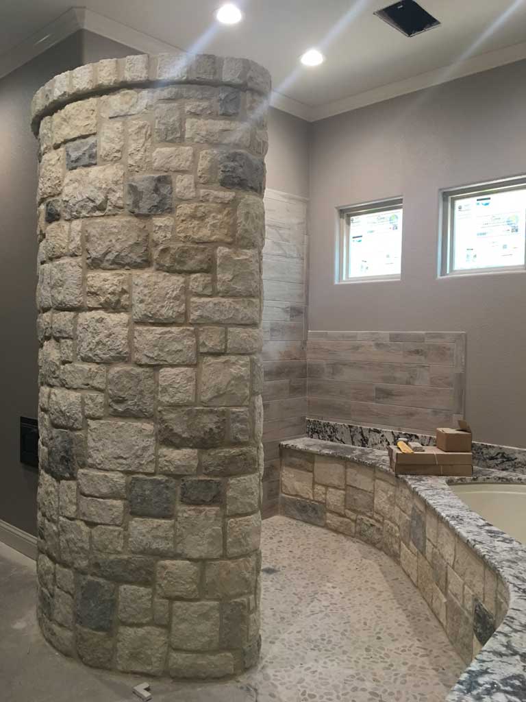 Stone Shower and Bath